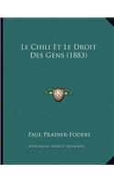 Chili Et Le Droit Des Gens (1883)