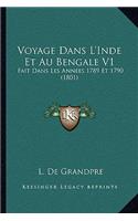 Voyage Dans L'Inde Et Au Bengale V1