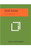 History Of Wilson County, Tennessee