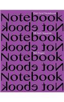 Dot Grid Notebook 1/8 Inch Squares 160 pages: Notebook Not Ebook with purple cover, 8.5"x11" 1/8 inch dot grid graph paper, perfect bound, ideal for structuring sketches