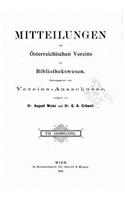 Mitteilungen des Österreichischen vereins für Bibliothekswesen
