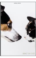 Dog Vs Cat Journal Writing: Writing Diary 160 Page 6x9 Lined Journal for Your Thoughts, Ideas, and Inspiration (Animals Personal Journal)