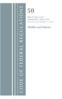 Code of Federal Regulations, Title 50 Wildlife and Fisheries 17.96-17.98, Revised as of October 1, 2018: (Code of Federal Regulations, Title 50 Wildlife and Fisheries)