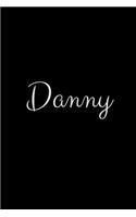 Danny: notebook with the name on the cover, elegant, discreet, official notebook for notes