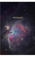 Notebook: Outer Space Purple Cosmic Nebula - Journal for Girls and Boys, Kids, School, Students and Teachers - 6 x 9, 100 Blank Lined Pages