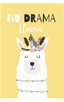 no drama llama: lindo cuaderno de apuntes para mujer, libreta para escribir apuntes y metas importantes con 120 pagina en blanco