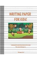 writing paper for kids kindegarten writing paper with lines this journal beiongs to