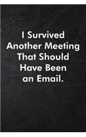 I Survived Another Meeting That Should Have Been An Email.