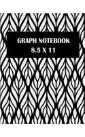 Graph Notebook 8.5 x 11: 1/4" Inch Graph Paper Large Print 8.5" x 11" Blank Quad Ruled, Blank Graph Paper Composition Books