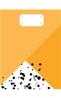 Orange Moroccan Print Composition Notebook