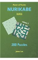 Master of Puzzles - Nurikabe 200 Puzzles 11x11 Vol. 3