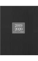 2019 2020 Black 15 Months Daily Planner: Academic Hourly Organizer in 15 Minute Interval; Appointment Calendar with Address Book & Note Section; Monthly & Weekly Goals Journal with Quotes f