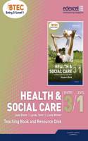 BTEC Entry 3/Level 1 Health and Social Care Teaching Book and Resource Disk