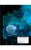 Outer Space Graph Paper Notebook 200 Pages 8 1/2 x 11 Inches