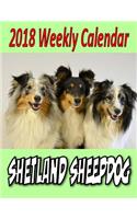 2018 Weekly Calendar Shetland Sheepdog