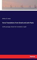 Verse Translations From Greek and Latin Poets