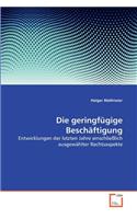 geringfügige Beschäftigung