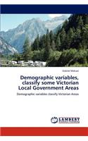 Demographic Variables, Classify Some Victorian Local Government Areas