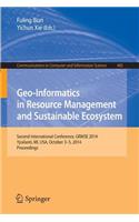 Geo-Informatics in Resource Management and Sustainable Ecosystem