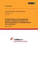 Rechtspluralismus und Paralleljustiz in Somalia. Pluralistische Strukturen des Rechts unter Einfluss von Staatlichem Recht, Xeer und Scharia