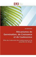 Mécanismes de germination, de croissance et de coalescence