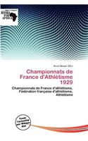 Championnats de France D'Athl Tisme 1929: (French)