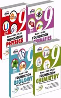New Pattern Class 9 Boards + Pmt/ Iit Foundation (Science + Maths) (Set Of 4 Books)