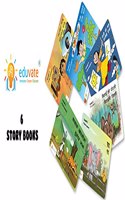 Short Story books with exercises for kids aged 5-6 years ( Marathi Hexa Combo )