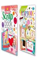 Sawan Set of 2 Scrap Books with Project Sheets ( Ultimate Scrap Book, Elegant Scrap Book)