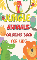 Jungle Animals Coloring Book For Kids