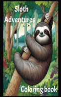 Sloth Adventures Coloring Book