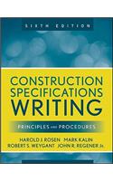 Construction Specifications Writing