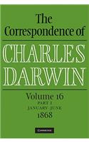 Correspondence of Charles Darwin Parts 1 and 2 Hardback: Volume 16, 1868: Parts 1 and 2