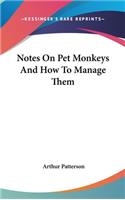 Notes On Pet Monkeys And How To Manage Them
