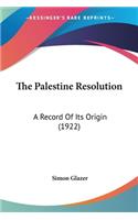 Palestine Resolution