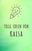 Tolle Ideen von Kaisa: Unliniertes Notizbuch mit Rahmen für deinen Vornamen