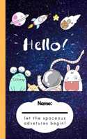 Sketchbook; Space Astronauts Animals and Aliens in the Galaxy: let the Spacious Adventures Begin