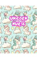 Unicorn Nurse: Cute Journal Notebook for Nursing Student and Practitioner with Large 8.5 x 11 Blank Ruled White Paper (Perfect for School, Medical, Clinical and Ho