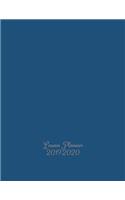 Lesson Planner 2019-2020: Teacher's School Year Planner - Academic Year August to July - Weekly & Monthly Planning Lists - Stylish Mid Blue Cover