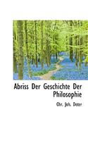 Abriss Der Geschichte Der Philosophie