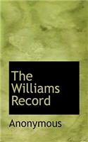 The Williams Record