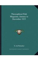 Theosophical Path Magazine, January to December 1933