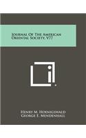 Journal of the American Oriental Society, V77