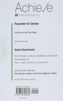 Achieve for Preparation for Calculus (1-Term Access)