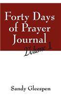 Forty Days of Prayer Journal