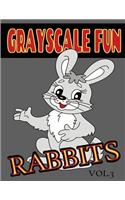 Grayscale Fun RABBITS Vol.3