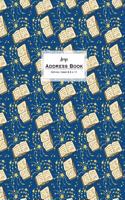 Large Address Book - Office/Desk 8.5 X 11: Books on Blue
