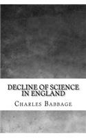 Decline of Science in England