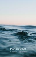 Planner 2020 Gennaio - Dicembre: Agenda mensile e settimanale A partire dal 1 gennaio al 31 dicembre 2020, copre i calendari per il 2019, 2020, 2021, 2021, 12 foglio mensili e 53 fo(1 Copertina Onde del Tramonto)