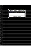 Wide Ruled Notebook Journal Paper